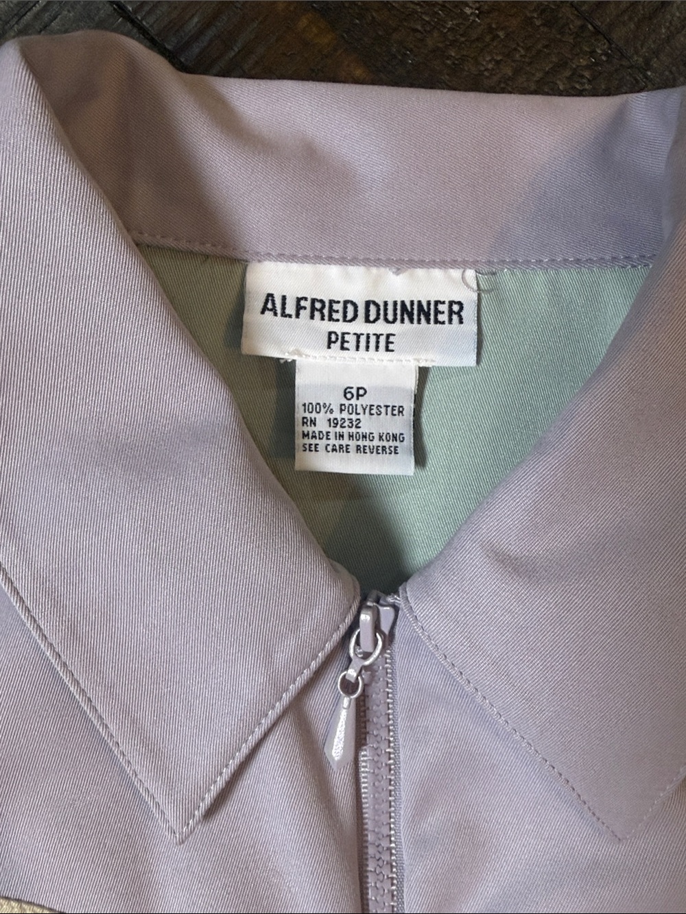 Vintage 90s Alfred Dunner Floral Embroidered Colorblock Bomber Jacket 6P - Picture 6 of 8
